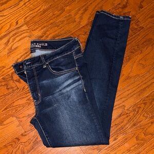 American Eagle Outfitters Women's Deep Indigo Skinny Jeans
